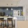 kitchen with island and seating